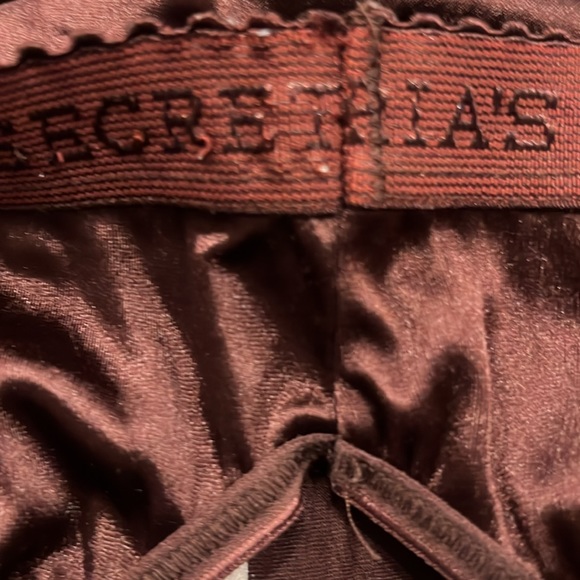 Vintage 90s Victoria’s Secret Second Skin Brown Women Size M Panties Y2K Satin - Picture 6 of 6